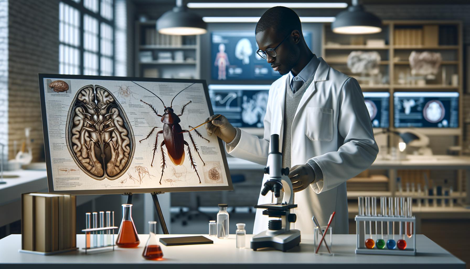 The Surprising Anatomy of a Cockroach Brain